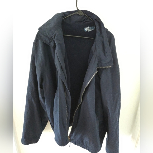 Ralph Lauren Other - Polo Ralph Lauren Jacket Hooded Navy Blue Mens Size 3X Fleeced Interior *READ